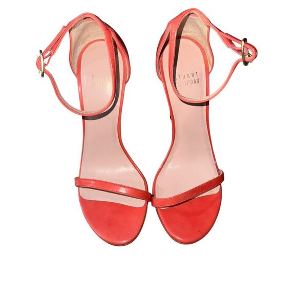 Stuart Weitzman Coral Nudist Heel Womens Size 5 - Picture 4 of 6